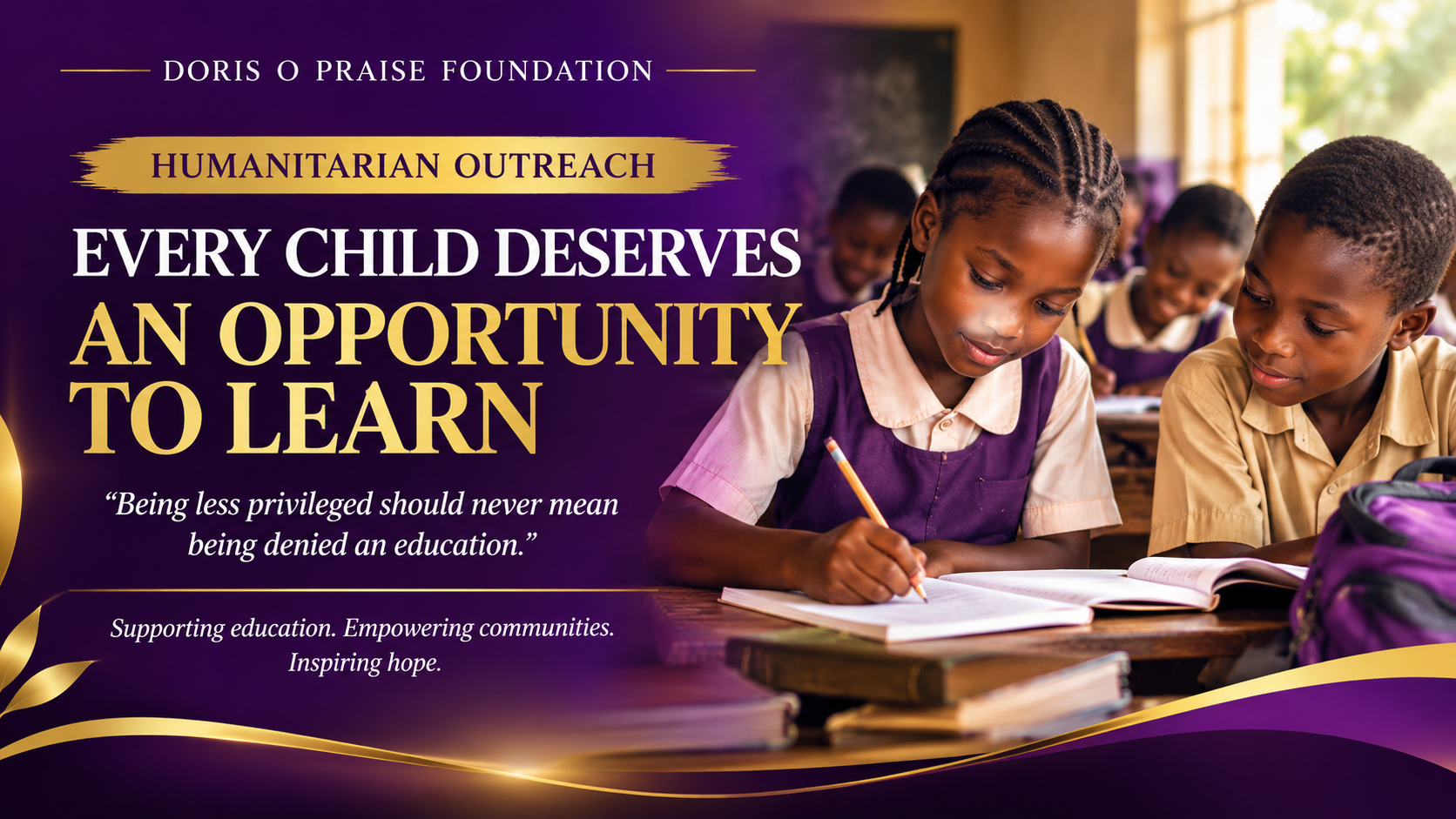 Humanitarian Outreach service banner
