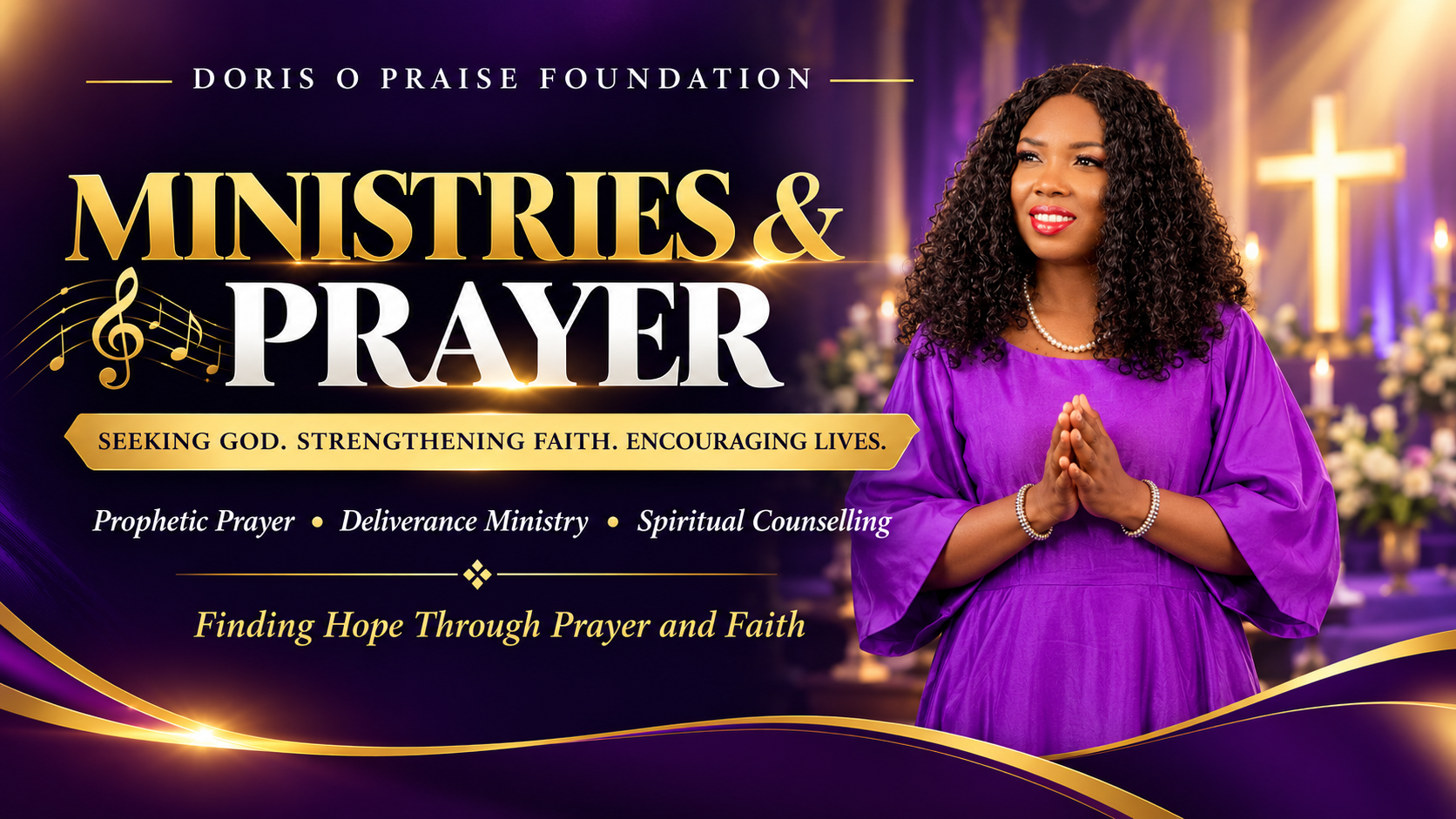 Ministries and Prayer service banner